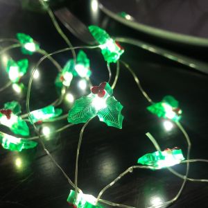 KAL-Guirlande Lumineuse De Noël 3 M 30 Led 8 Modes D'Éclairage - Guirlande Lumineuse Led À Piles Pour Sapin De Noël - Décoration De Noël Pour Fête D'Hiver, Mariage, Maison - Neuf