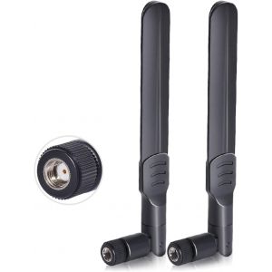 Bin Antenne Wifi Omnidirectionnelle 8dbi Rp-Sma Mâle 2,4ghz 5ghz 5,8ghz Bi-Bande Pour Caméra Sécurité Ip Bateau Amorceur Fpv Routeur Wifi Carte Pcie Réseau Sans Fil, 2 Paquets-Marque Générale - Neuf