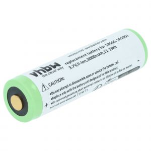vhbw Batterie remplacement pour Ledlenser 18650, 501001 pour lampe de poche ou frontrale (3000mAh, 3,7V, Li-ion) - Neuf