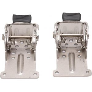 Lot de 2 Charni&egrave;res Pliantes, Charni&egrave;res Pliante Autobloquantes &agrave; 180 Degr&eacute;s en Alliage de Zinc, Verrouillage des Supports Pliants pour Pieds de Table, Ensemble de Quincaillerie pour Armoire - Neuf
