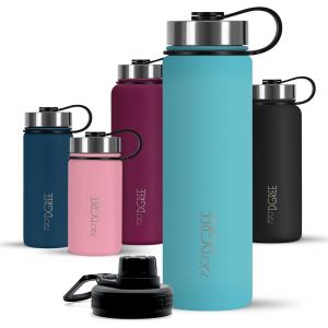 Bouteille Isotherme ""Nolimit"" - 410ml, 530ml, 710ml, 950ml, 1200ml | Gourde En Acier Inoxydable D'eau, Th&eacute;, Caf&eacute;, Jus, Boisson Chaud Ou Froid | Premium De Isol&eacute;e Sous Vide +Sport-Couvercle - Neuf