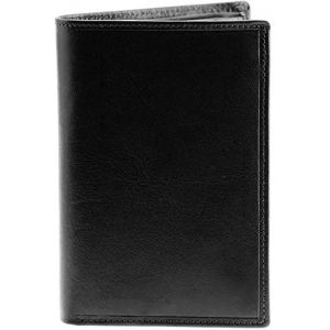 Grand Portefeuille - Portefeuille Homme - Protection Anti Rfid - 4 Volets - 7 Carte Bleu, Permis Conduire, Carte Grise, Papier, Monnaie - Cuir Vachette (Cuir Collet Vache, Bleu) - Neuf
