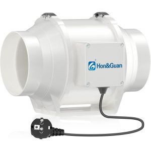 Ventilateur De Conduit 125Mm Silencieux, Ventilateur Extracteur D'Air Deux Vitesses Avec Pr Ue . 284 M³/H Pour Salle De Bain, Hy Oponie, Bureau, Hôtel[VEN750735] - Neuf