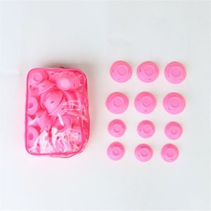 Lot de 20 bigoudis magiques en silicone sans chaleur, rouleaux de coiffure + sac de rangement, bigoudis souples et chauffants pour femmes, salon de coiffure - Neuf