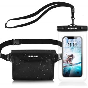KAL-Étanche Sac Ipx8 Etanche Pochette Etanche Smartphone, Pochette Étanche, Pochette Imperméable Avec Housse Étanche Smartphones, Pour Natation, Rafting, Kayak, Canotage, Camping - Neuf