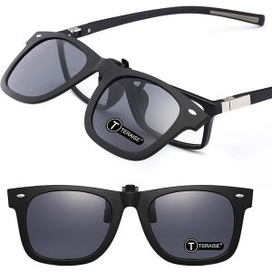 Lunettes De Soleil Polarisées De Clip-On De Conduite Avec La Fonction De Flip-Approprié Pour Conduire Le Sport De Plein Air De Pêche - Neuf