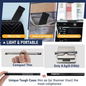 Tianyi-Lunettes De Lecture Compactes Avec Protection Contre La Lumière Bleue Et Les Uv, Avec Étui À Lunettes Portable Et Plat, Pour Hommes Et Femmes - Neuf