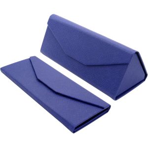 CAUC-&Eacute;tui Pliable &agrave; Lunettes de Soleil - Bo&icirc;te Rigide [Triangulaire] avec [Fermeture Magn&eacute;tique] et Doublure Int&eacute;rieur Protection Vue Lecture Fashion Design Unisexe Femme Homme Enfant Voiture Mode - Neuf