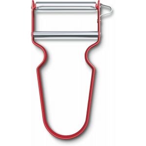 Rex Éplucheur,Pour Fruits,Légumes,Extra Tranchant,Coupe Droite,Aluminium,Rouge.[T491] - Neuf