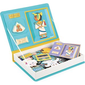 KAL-- Magn&eacute;ti'Book Histoire - Jeu Educatif Magn&eacute;tique 60 Aimants + 12 Mod&egrave;les - Jouet Enfant En Carton Fsc - D&eacute;veloppe Motricit&eacute; Fine Et Imagination - D&egrave;s 3 Ans - Neuf