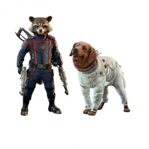 Figurine Hot Toys Mms708 - Marvel Comics - Guardians Of The Galaxy Vol.3 - Rocket & Cosmo - Neuf