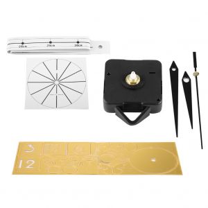 HJLIAN Horloge murale moderne sans cadre, grande horloge 3D sans tic-tac pour salon, doree - Neuf