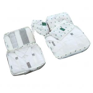 6Pcs / Set Portable Voyage Mesh Pochette Sac De Rangement Valise Organisateur De V&ecirc;tements - Neuf