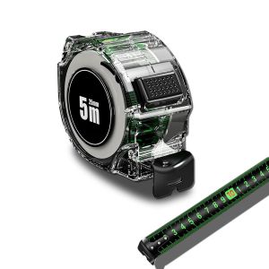 LETNERNY-Mètre Ruban Fluorescent 5 M En Acier Inoxydable Auto-Bloquant Bobine De Mesure Rétractable Double Face Graduée Ruban - Neuf