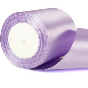Teppc-Ruban De Satin Violet Layette De 10 Cm D'&eacute;paisseur Pour Mariage, Emballage Cadeau, Bouquet, Artisanat, D&eacute;coration De Noeud De Voiture - Neuf
