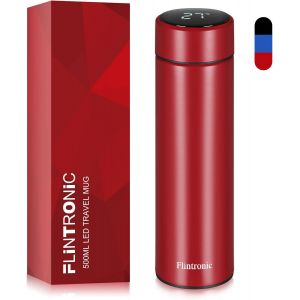 Kalanka-Bouteille Isotherme En Acier Inoxydable 500ml, Tasse Pour Eau Chaude Avec Indicateur De Température À Ecran Lcd, Bouteille Intelligente Pour Tasse Etanche - Neuf
