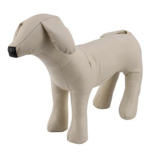 Chien Mannequins En Cuir Position Debout Jouets Blanc M - Neuf