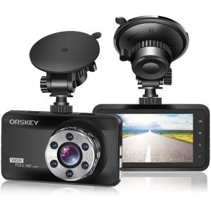 JGD-Dashcam Voiture 1080P HD Cam&eacute;ra embarqu&eacute;e Avant de Voiture embarqu&eacute;e dashcam pour Voiture Grand Angle 170&deg;, HDR, Affichage LCD 3.0"", Vision de Nuit, d&eacute;tecteur de mouvements et acc&eacute;l&eacute;rom&egrave;tre - Neuf