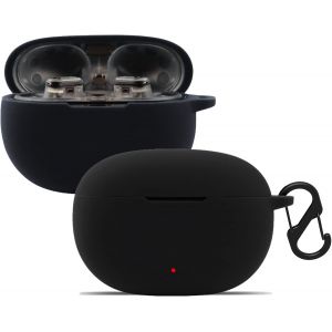 Coque pour Beats Studio Buds/Beats Studio Buds+, Housse Protection en Silicone avec Mousqueton, Ultra Mince Antichoc Couverture Compl&egrave;te Protection &Eacute;tui Protecteur, Noir - Neuf