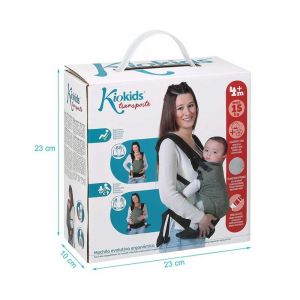 Porte Bebe Ergonomique Evolutif Vert Kiokids - Neuf
