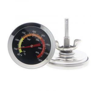 Thermomètre de barbecue en acier inoxydable pour fumoir de barbecue (50 à 800 degrés Fahrenheit) - Neuf