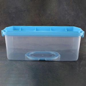 Boîte À Pain Portable Avec Poignée Récipient À Gâteau De Pain Transporteur De Gardien De Stockage D'aliments Rectangulaire En Plastique - Neuf
