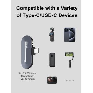 Asfasfq-Micro Cravate Sans Fil, P2ttype-C Mic Lavalier 2.4ghz Avec Boîtier De Charge Plug&play 2*Tx & 1*Rx Pour Android Phones Tablet Youtube Vlog Interview, Microphone-Cravate-Sans-Fil-Smartphone - Neuf