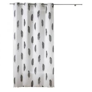 Rideau &Agrave; Oeillets Effet Lin 14 - Neuf