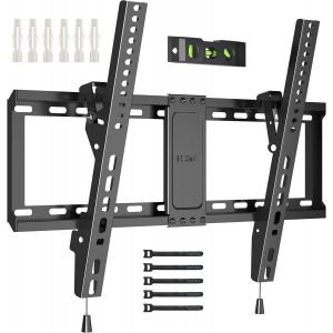Ulteronixshop-Support Mural TV Inclinable pour T&eacute;l&eacute;viseurs LCD, LED, Plasma de 37 &agrave; 86 Pouces, VESA 600x400mm, Charge 75 kg, Support TV Mural Fixe avec Niveau &agrave; Bulle, Compatible Samsung, TCL - Neuf