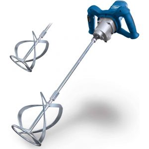 Ulteronixshop-Malaxeur PM1600 | M&eacute;langeur &agrave; main | Puissance 1600W | Longueur de la tige 550mm | Emmanchement M14 | Poign&eacute;es ergonomiques | Turbines incluses | Id&eacute;al pour peinture, mortier et cr&eacute;pis - Neuf