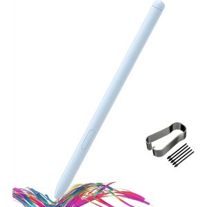 Stylet De Remplacement Pour Samsung Galaxy Tab S10 Ultra S Pen, Stylet Pour Galaxy Tab S10, Tab S10+, Tab S10 Ultra, Tab S10 Lite, Avec Pointes/ (Sansbluetooth),Plumes Pierre De Lune Gris - Neuf