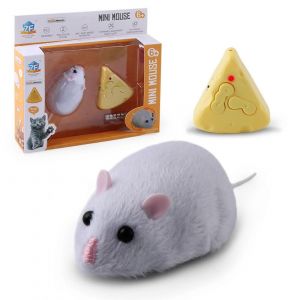 Jouets Pour Chat, Souris En Peluche Télécommandée, Jouet Réaliste Et Confortable Pour Rat, Fausse Souris Rat - Neuf
