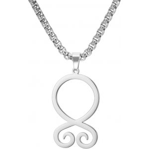Kal-Collier Croix De Troll Pendentif Viking Acier Inoxydable Croix De Troll Amulette De Protection Bijoux Nordiques Pour Hommes Femmes - Neuf
