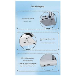 Pour Ps5 Slim Stand Base Et Chargeur De Ventilateur De Refroidissement Avec Station De Charge - Neuf