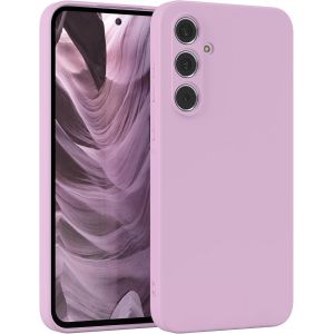 SJZG-- Housse En Silicone Pour Galaxy A55 Housse Souple Antichoc Housse Pour Portable Avec Protection Pour Appareil Photo Fines Premium Protection Cover Tpu Phone Bumper En Lilas Clair - Neuf