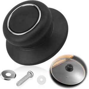 Kalanka-Boutons De Couvercles De Pot Poign&eacute;e De Couvercle En Verre Bouton De Couvercle De Casserole Bouton De Rechange Anti-Br&ucirc;lure Poign&eacute;e De Couvercle De Cuisine Universelle Pour Couvercle Casserol - Neuf