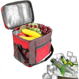 Sac à lunch isotherme Sac de pique-nique pliable 11l Sac de refroidisseur de plage Sac de refroidissement portable Pique-nique - Neuf