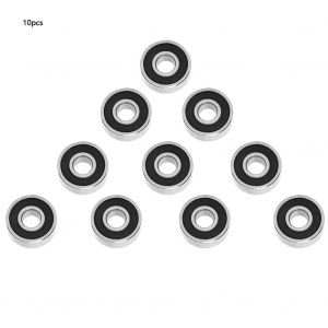 Lot de 10 roulements a billes a gorge profonde double face, scelles en caoutchouc (696-2RS 6 x 15 x 5 mm) - Neuf