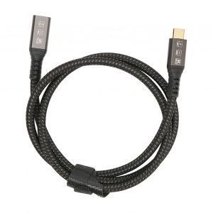 Cable Usb C Male Vers Femelle 0,8 M Uhd 8k A 60 Hz, Charge 100 W, 40 Gbit/S, Rallonge Usb 4, Prise En Charge Externe Pour Ssd, Egpu - Neuf