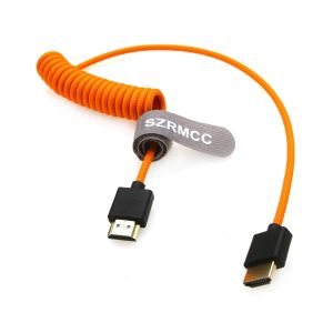 C&acirc;ble Tress&eacute; Spiral&eacute; 8K 2.1 HDMI vers HDMI Ultra Haut H&eacute;bit pour Z Cam E2 Sony FX6 FX9 Canon EOS C70 C300 Portkeys BM5 Atomos Ninjav V Shogun Moniteur.[L86] - Neuf