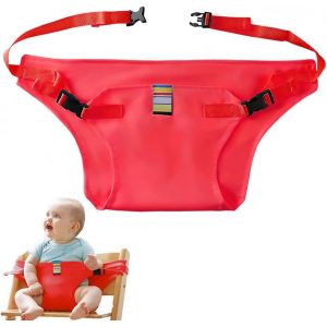 Harnais De Voyage Pour Chaise Haute Portable Pour Tout-Petits Et B&eacute;b&eacute;s, Accessoires Essentiels Pour Chaise Haute De Voyage Curit&eacute; Bebe R&eacute;glable Sangle Chaise,Harnais Respirant(Noir) - Neuf