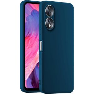 Kal-Coque De Téléphone En Silicone Colorée, Adaptée À Honor 70 5g (6.67"") - Bleu Saphir - Neuf