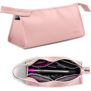 Kalanka-Sac De Rangement Pour Dyson Airwrap Styler Et Bigoudi Accessoires, Sac De Voyage Compatible Avec Sèche-Cheveux Dyson Supersonic, Étui De Rangement Pour Sèche-Cheveux (Rose, Triangle) - Neuf