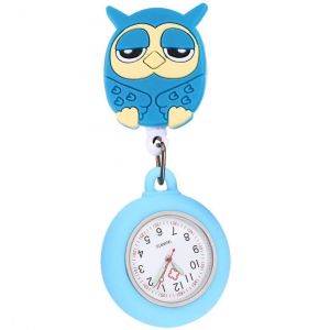 Infirmière Gousset Montre Gousset Montre À Revers Montre : Silicone Hibou Broche Extensible Infirmière Montre Infirmière Montre - Neuf