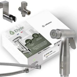Elyze Douchette WC Inox 304 Brossé ¿ Kit Complet Facile à Installer ¿ Normes FR ¿ Garantie 3 Ans & SAV Local. - Neuf