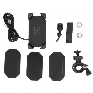 Moto Guidon T&eacute;l&eacute;phone Support Support 4 Griffes 360 R&eacute;glable Usb Rechargeable Universel Pour Moto Atv Utv - Neuf