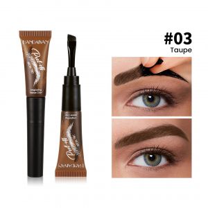 Teinte De Tatouage De Sourcils Teinte De Sourcils Semi-Permanente Longue Dur&eacute;e Imperm&eacute;able Naturel Brun Liquide Rehausseurs De Yeux Tatouage De Sourcils Avec Brosse.03 Taupe.6.8Ml - Neuf