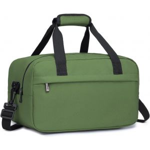 KALANKA-Sac de Voyage 35x20x20cm Pliable Sac Cabine à Main Léger pour Ryanair avec Bandoulière 14 litres, Vert - Neuf