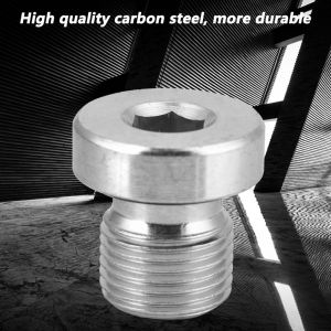 Boulon a tete hexagonale multi-tailles en acier au carbone pour equipement medical petrochimique (M12*1) - Neuf