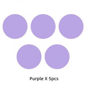 Autocollant De Disque De Plaque De Feuille De M&eacute;tal Ronde Pour Support De T&eacute;l&eacute;phone De Voiture Magn&eacute;tique Support De T&eacute;l&eacute;phone Portable Universel Autocollant De Fer.5pcs Purple. - Neuf